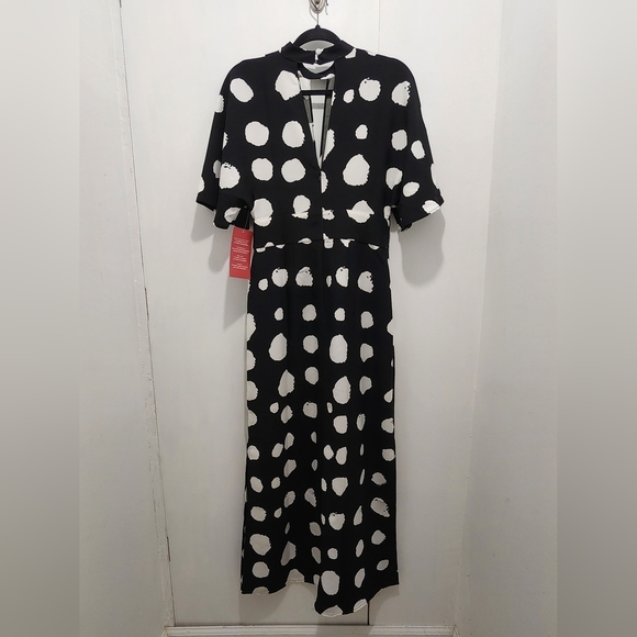 Truth & Fable Keyhole Black & White Maxi Dress NWT Size Small - Picture 8 of 12